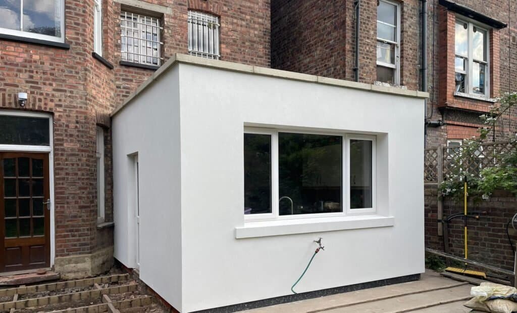 External Wall Insulation in an extension of a property in London